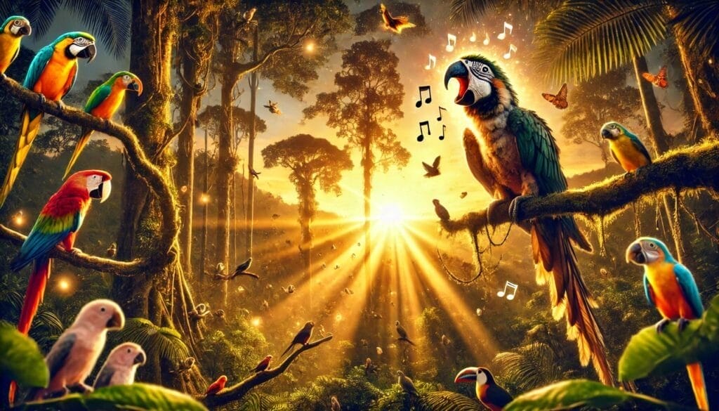 loro cantando